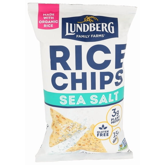 (Pack Of 12) Lundberg Chip Rice Sea Salt 5.5 Oz