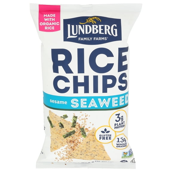(Pack Of 12) Lundberg Chip Rice Sesame Seaweed 5.5 Oz