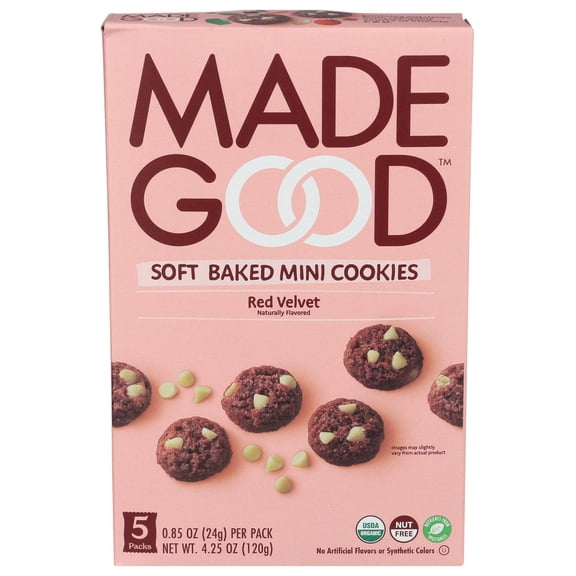 (Pack Of 12) Madegood Cookie Mini Red Velvet 4.25 Oz
