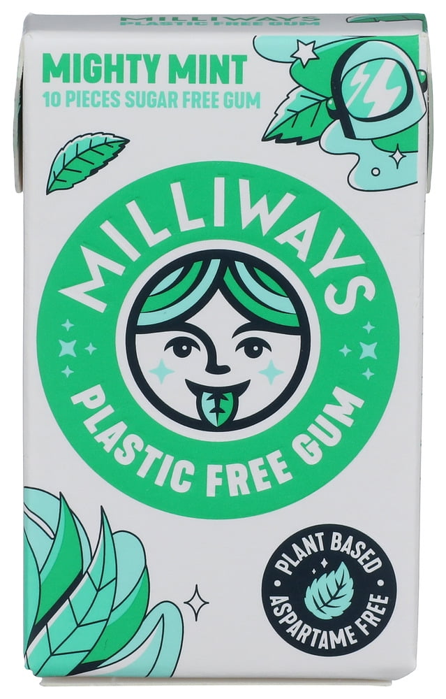 (Pack Of 12) Milliways Gum Mighty Mint 10 Pieces