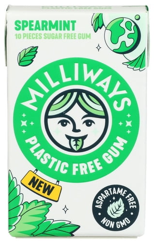 (Pack Of 12) Milliways Gum Milliways Spearmint 10 Pieces