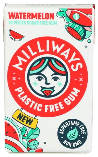 (Pack Of 12) Milliways Gum Milliways Watermelon 10 Pieces