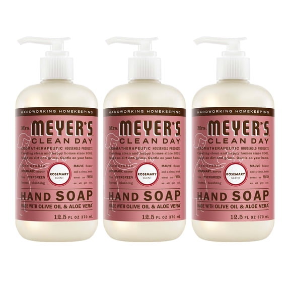 (Pack Of 12) Mrs Meyers Clean Day Soap Hand Liquid Rosemary 12.5 Oz