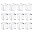 thumbnail image 1 of Pack Of 12 Multipurpose Plastic Boxes for Wedding Candy Creative Packaging Box with Lid Dustproof Cookie Container, 1 of 8