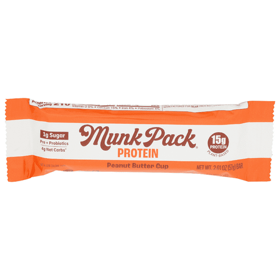 (Pack Of 12) Munk Pack Bar Peanut Butter Cup Single 2.1 Oz