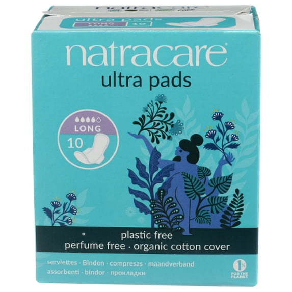 (Pack Of 12) Natralcare Pads Ultra Long with Wings 10 Pieces