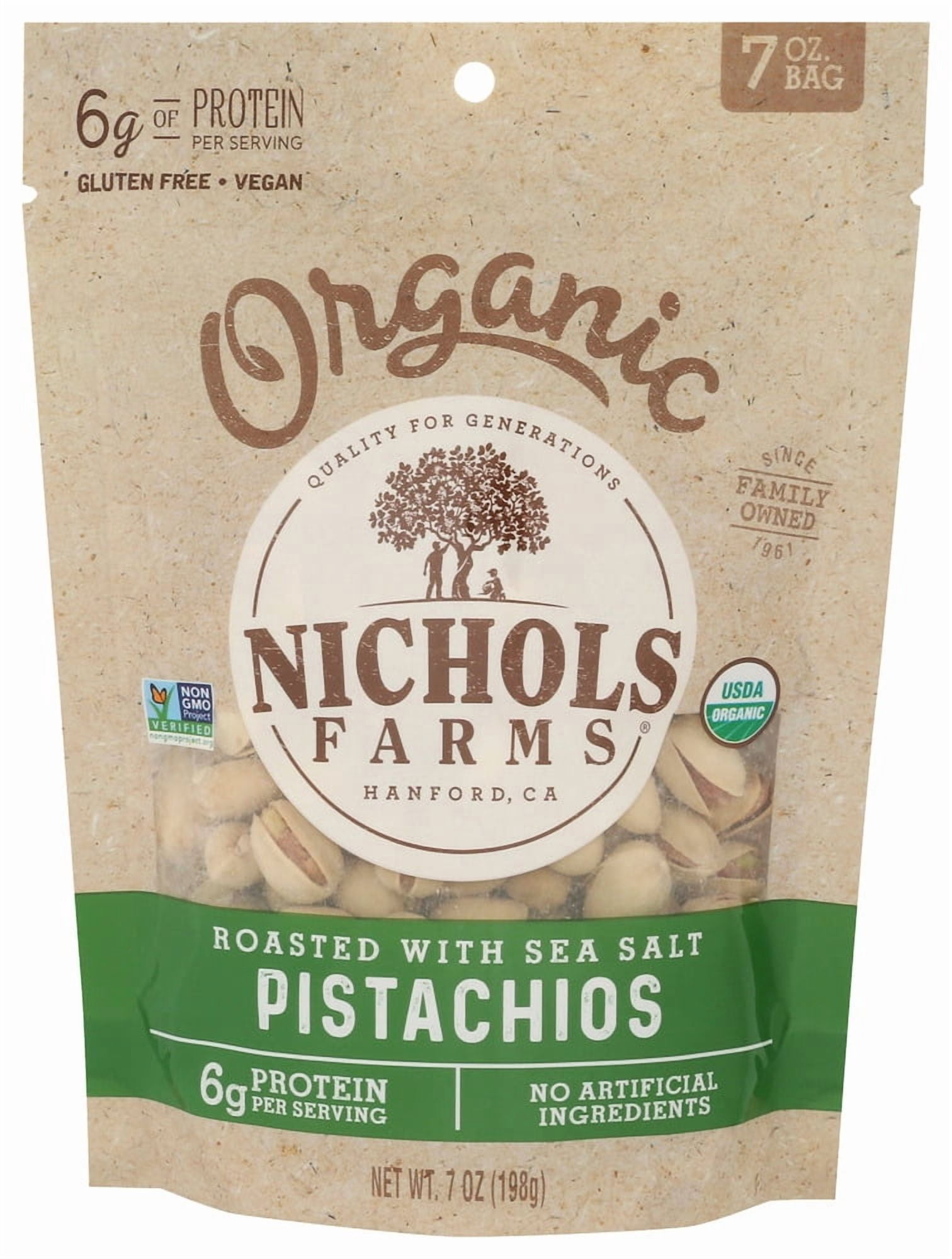 (Pack Of 12) Nichols Pistachio EB Pistachios Roast Salted 7 Oz