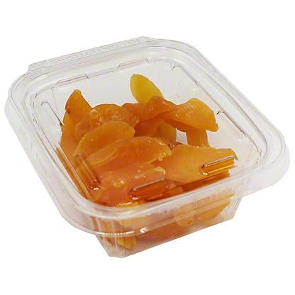 (Pack Of 12) No Label Eb Peaches Dried Low Salt Tub 6 Oz