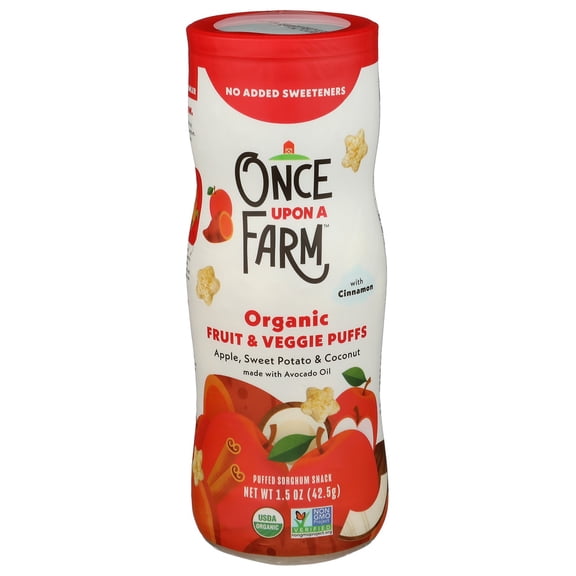 (Pack Of 12) Once Upon A Farm Puffs Apple Sweet Potato Coconut 1.5 Oz