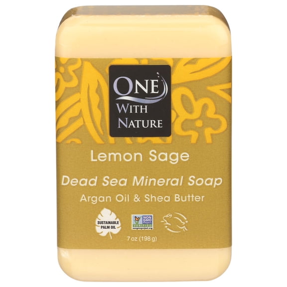 (Pack Of 12) One With Nature Soap Bar Lemon Sage 7 Oz