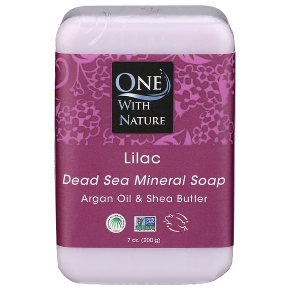(Pack Of 12) One With Nature Soap Bar Lilac 7 Oz
