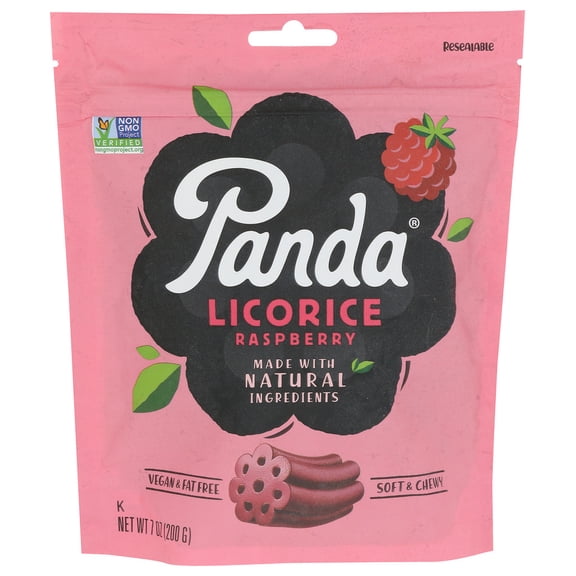 (Pack Of 12) Panda Licorice Chew Raspberry 7 Oz