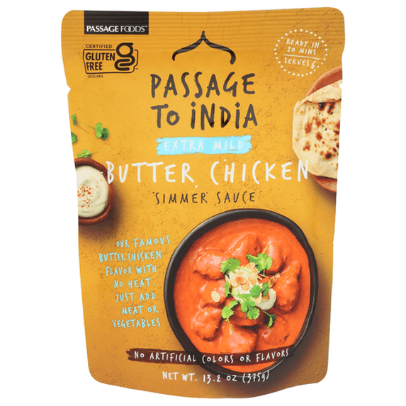 (Pack Of 12) Passage Foods Sauce Simmer Butter Chicken 13.2 Oz