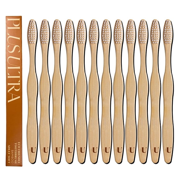 (Pack Of 12) Plus Ultra Toothbrush Bamboo Hello Gorgeous 1 Each