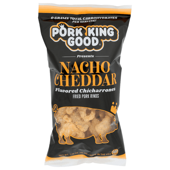 (Pack Of 12) Pork King Good Rinds Pork Nacho Cheddar 1.75 Oz