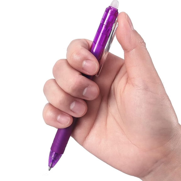 Pack Of 12 Press Type Erasable Gel Pens With Vibrant Colors For Writing Drawing And Note Taking Ideal For Students Office Use And Creative Projects