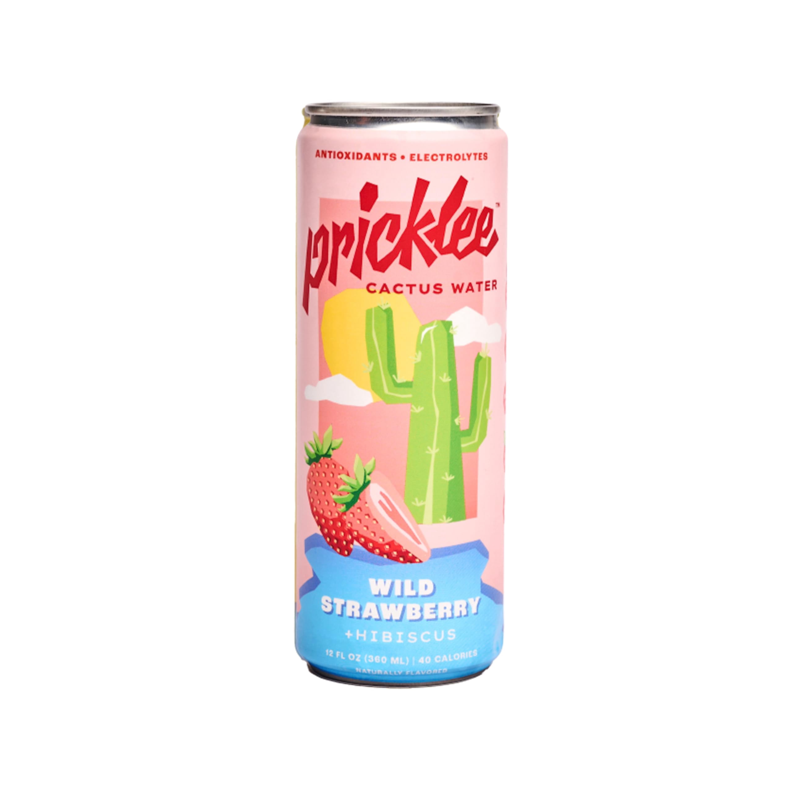 (Pack Of 12) Pricklee Water Cactus Wild Strawberry 12 Fo