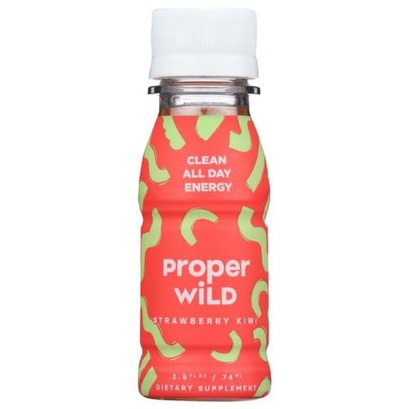 (Pack Of 12) Proper Wild Shot Energy Strawberry Kiwi 2.5 Fl Oz