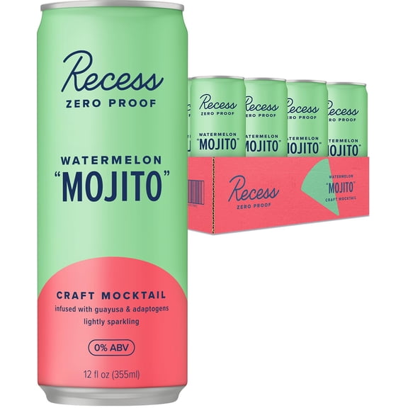 (Pack Of 12) Recess Non-Alcoholic Mojito Watermelon 12 Fo