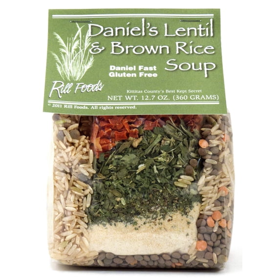 (Pack Of 12) Rill Foods Soup Dry Lentil Brown Rice 12.7 Oz