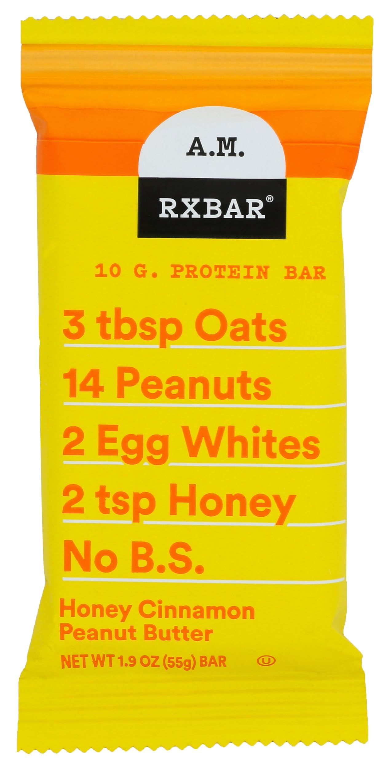 (Pack Of 12) Rxbar Bar Protein Honey Cinnamon Peanut Butter 1.94 Oz