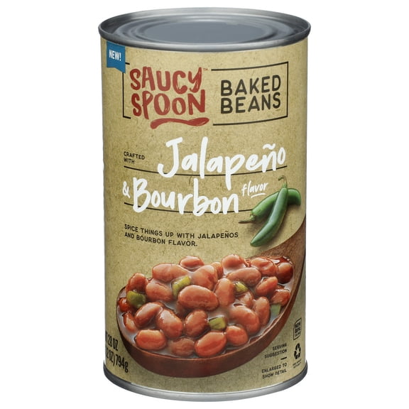 (Pack Of 12) Saucy Spoon Beans Baked Bourbon Jalapeno 28 Oz