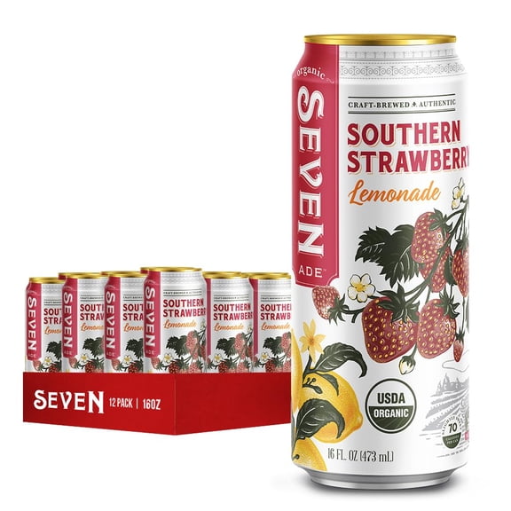 (Pack Of 12) Seven Ade Lemonade Southern Strawberry 16 Fo