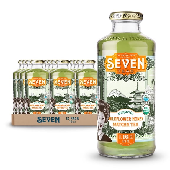 (Pack Of 12) Seven Teas Tea Matcha Wildflower Honey Organic 16 Fo