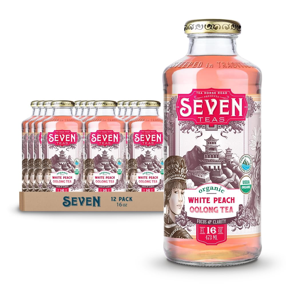 (Pack Of 12) Seven Teas Tea Oolong White Peach Organic 16 Fo - Walmart.com