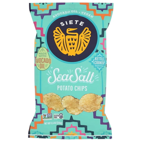 (Pack Of 12) Siete Chips Potato Sea Salt 5.5 Oz