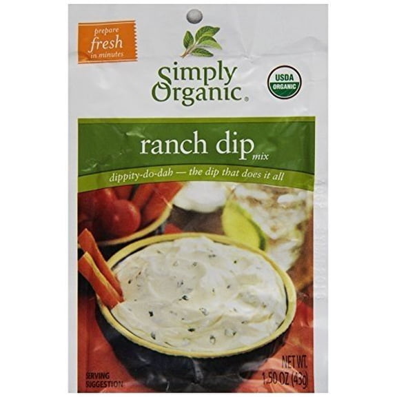 (Pack Of 12) Simply Organic Ranch Dip Mix 1.5 Oz