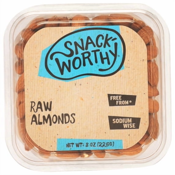 (Pack Of 12) Snackworthy Eb Almonds Raw 8 Oz
