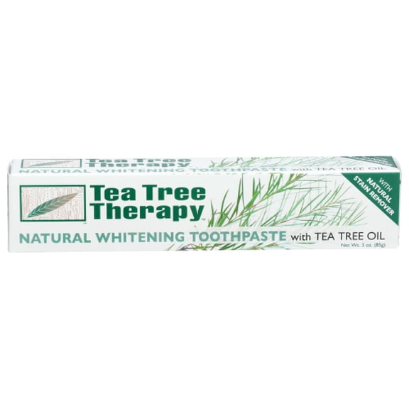 (Pack Of 12) Tea Tree Therapy Natural Whitening Toothpaste Natural Mint 3 Oz