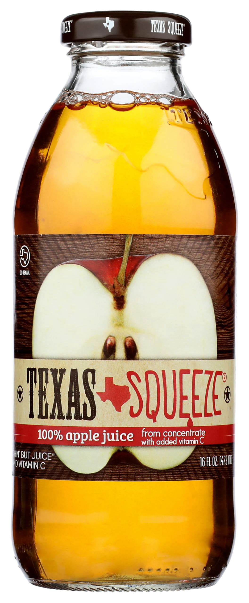 (Pack Of 12) Texas Squeeze Juice Apple 100% 16 Fo