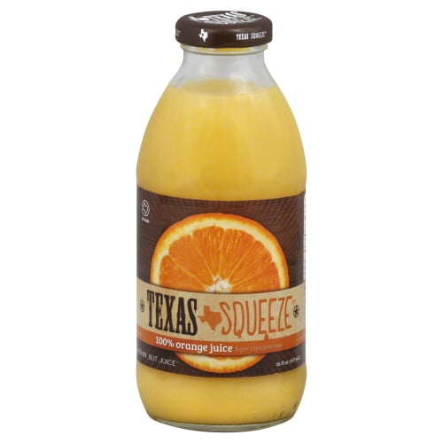 (Pack Of 12) Texas Squeeze Juice Orange 100% Non Gmo 16 Fo