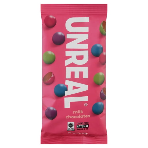 (Pack Of 12) Unreal Chocolate Milk Gems 1.3 Oz
