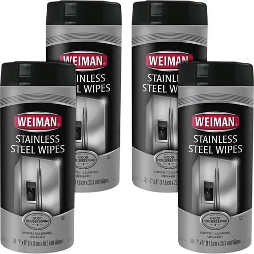 (Pack Of 12) Weiman Wipe Stainless Steel 30 Pieces