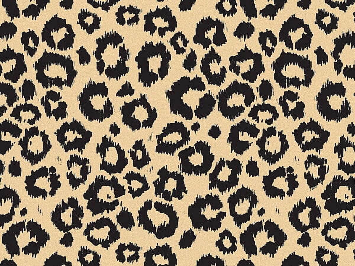 Pack Of 120, Animal Print Leopard Safari (Kraft) Recycled 20" X 30" Half Ream Tissue Prints Made In USA