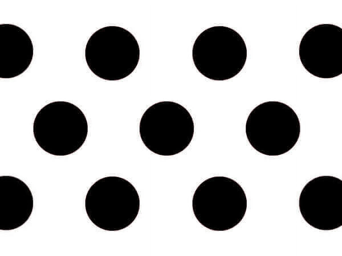 Pack Of 120, Black Domino Alley Dots Tissue 20" X 30" Half Ream Tissue Prints For Packaging， Made in USA， 100% Recycled