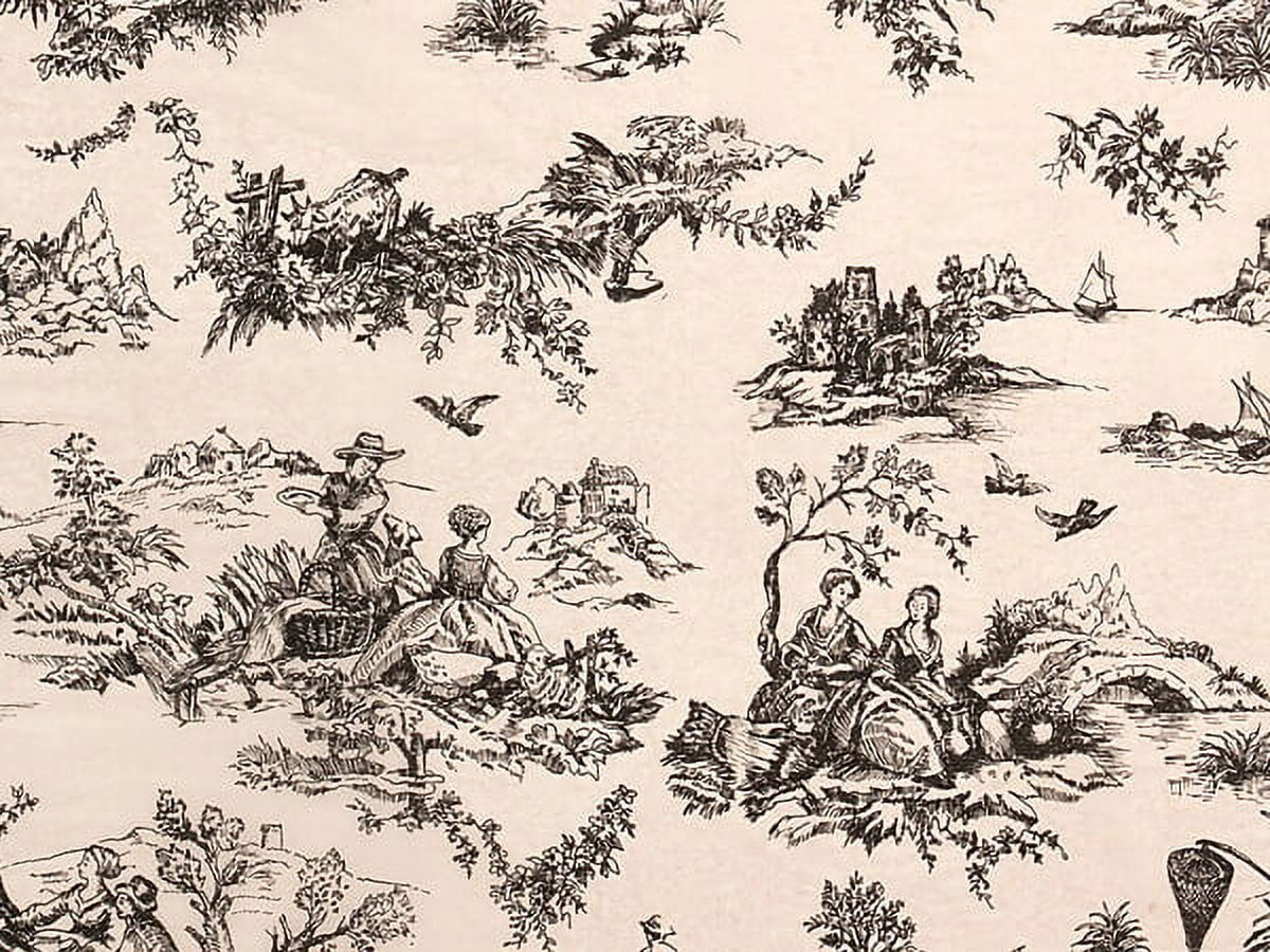 Pack Of 120, Black Toile Classic Printed Tissue Paper 20" X 30" Half Ream Made In USA