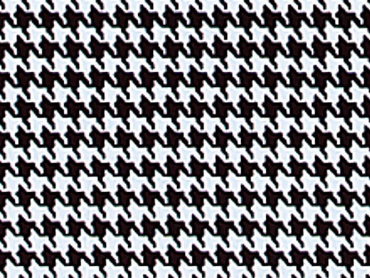 Pack Of 120, Geometric Houndstooth Black Classic Printed Tissue Paper 20" X 30" Half Ream Made In USA