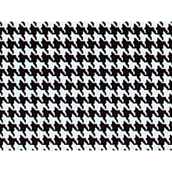 Pack Of 120, Geometric Houndstooth Black Classic Printed Tissue Paper 20" X 30" Half Ream Made In USA
