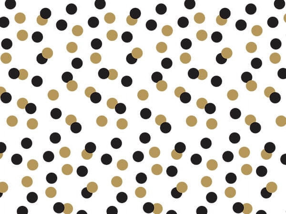 Pack Of 120, Golden Holiday Dots Tissue Paper 20" X 30" Half Ream For Packaging， Made in USA， 100% Recycled
