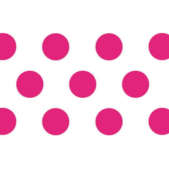 Pack Of 120, Raspberry Polka Dots Tissue Paper 20" X 30" Half Ream Tissue Prints For Packaging, Made in USA, 100% Recycled
