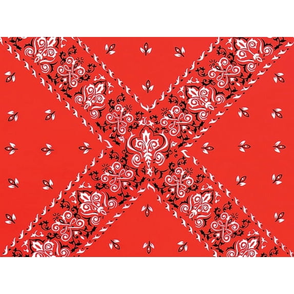 Pack Of 120, Red Bandana Classic Printed Tissue Paper 20" X 30" Half Ream Made In USA