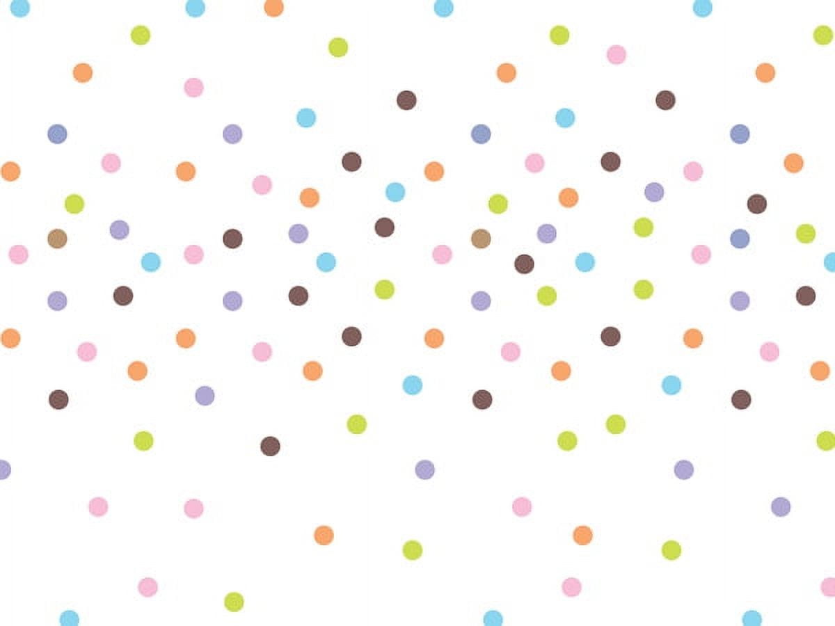 Pack Of 120, Sprinkle Dots Recycled Tissue Paper 20 X 30" Half Ream Tissue Print For Baby Packaging， Made in USA， 100% Recycled