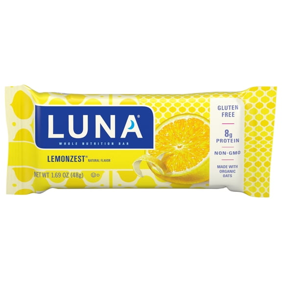 (Pack Of 15) Luna Bar Lemon Zest 1.7 Oz