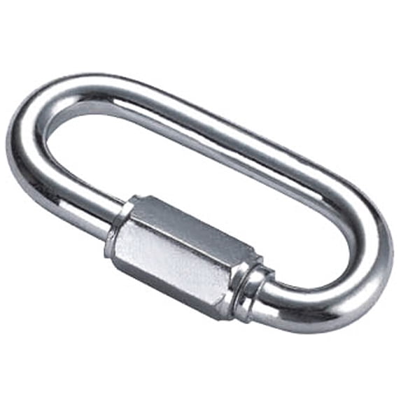 Pack Of 16 1/4 In X 6Mm Tack Oval Zinc Plated Quick Link Chain Repairer