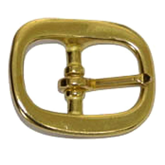 Pack Of 16 5/8 In Western Horse Tack Solid Brass Center Bar Buckle