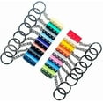 thumbnail image 1 of Pack Of 16 Key Rings, Building Block Key Chains, Plastic Key Rings,multiple Colours, 1 of 4